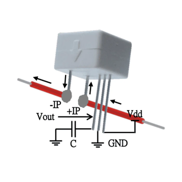 Original WCS2702 Hall Effect based Linear Current Sensor (0-2.0A) - Image 3