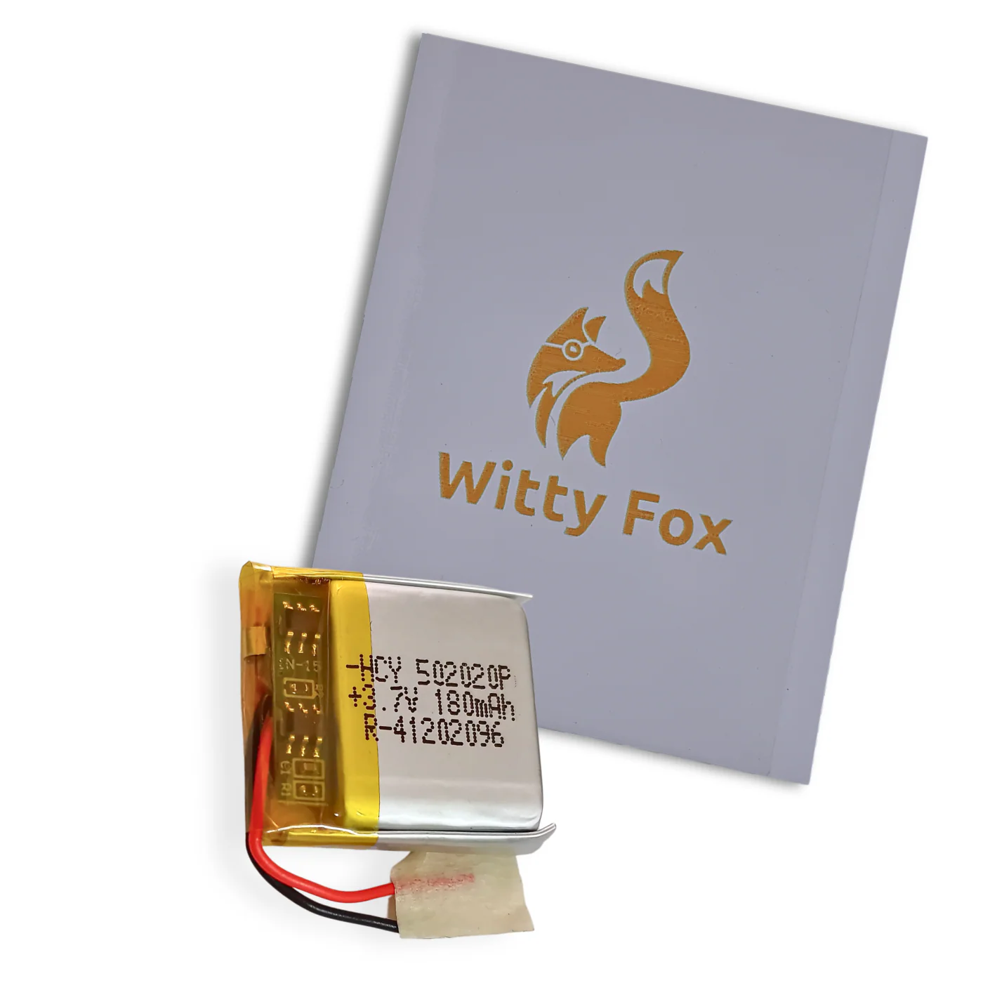 Witty Fox 180mAh Rechargeable 3.7V Lithium Polymer Battery - Image 4