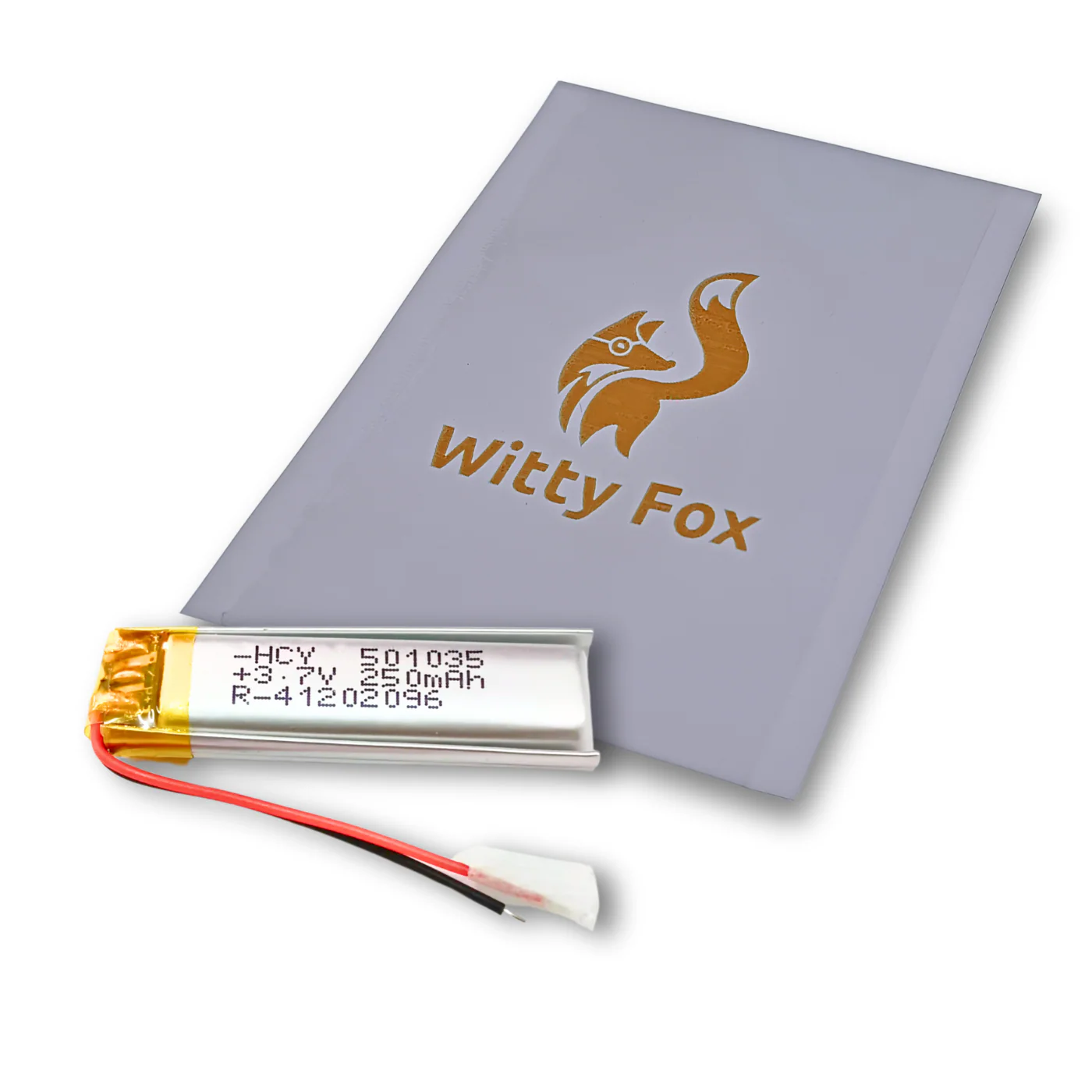 Witty Fox 250mAh Rechargeable 3.7V LiPo Battery - Image 3