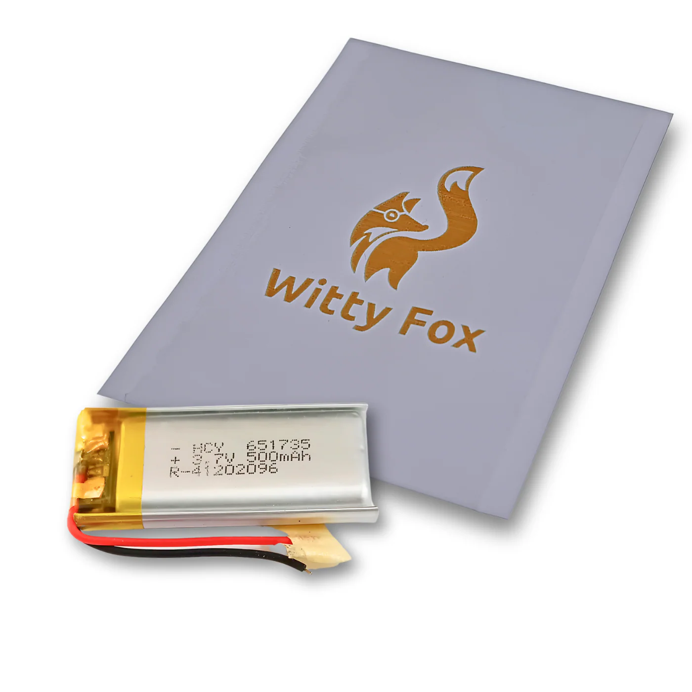 Witty Fox 500mah Rechargeable 3.7v Lithium Polymer Battery - Image 3