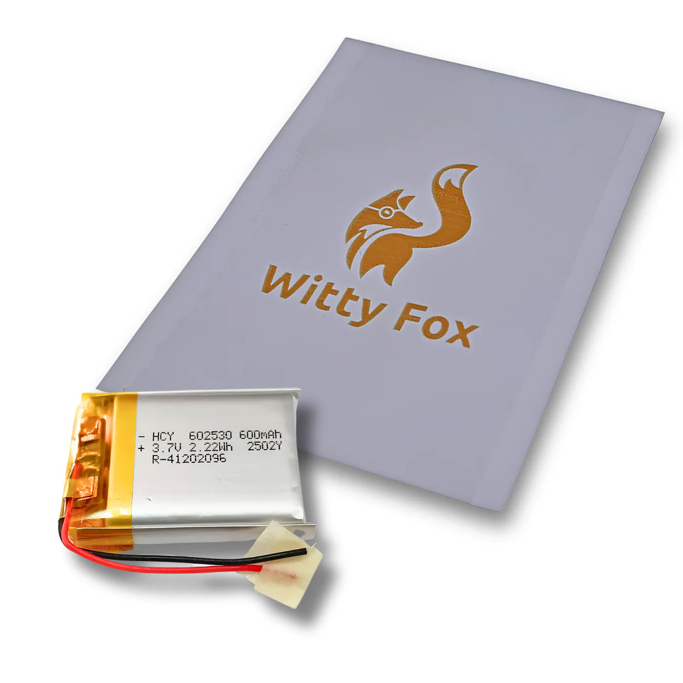 Witty Fox 600mAh Rechargeable 3.7v LiPo Battery - Image 3