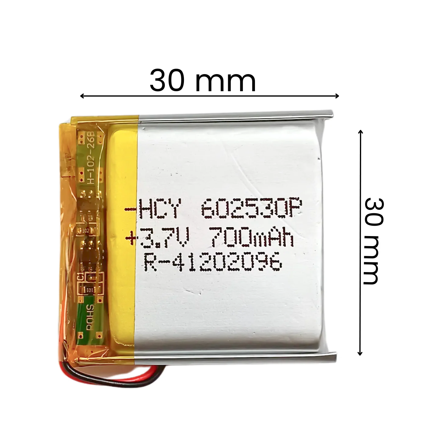 Witty Fox 700mAh Rechargeable 3.7v LiPo Battery - Image 2