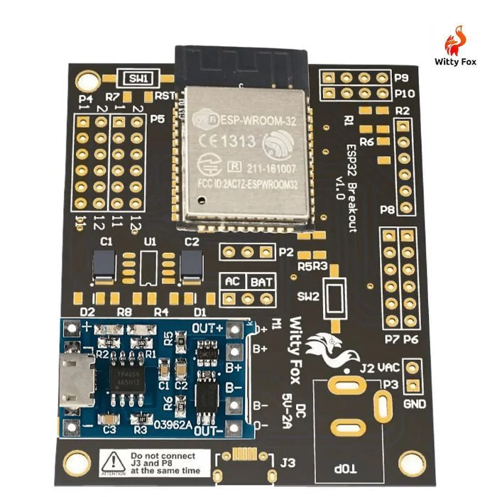 Witty Fox - ESP32 Storm Board with On-Board Li-ion Battery & Wireless Programming - Image 2