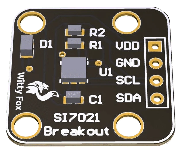 Witty Fox - SI7021 Humidity Temperature Sensor Breakout Board