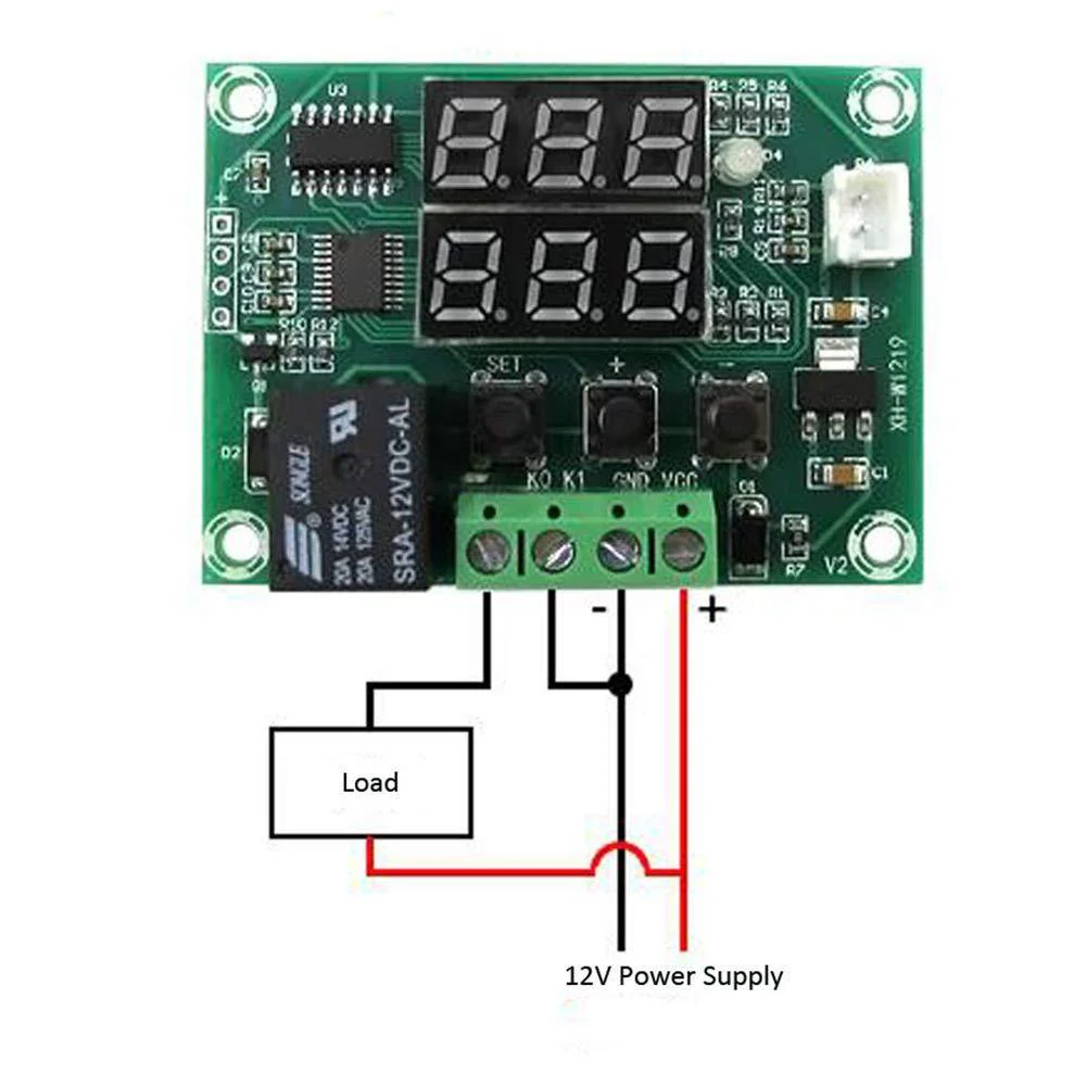 XH-W1219 12V Digital Temperature Controller - Image 3